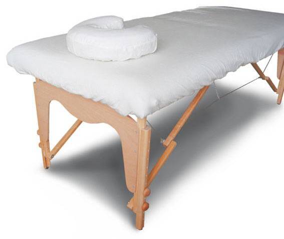 Hoeslaken set massagetafel katoen